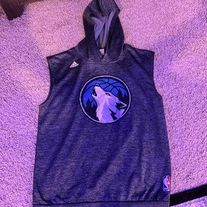 Youth Large Adidas Timberwolves Sweatshirt